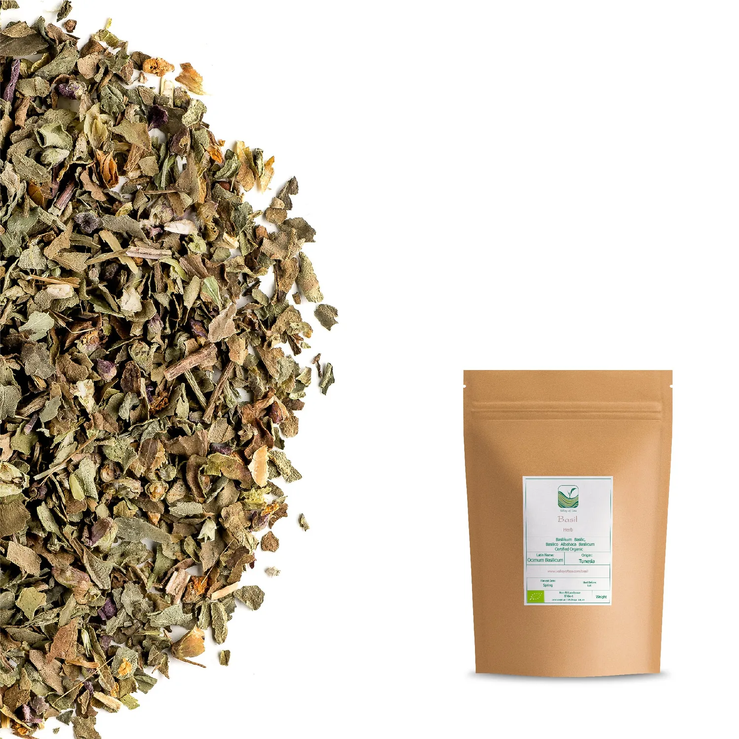 Valley of Tea Basilika örtkrydda lösvikt 100g ekologisk