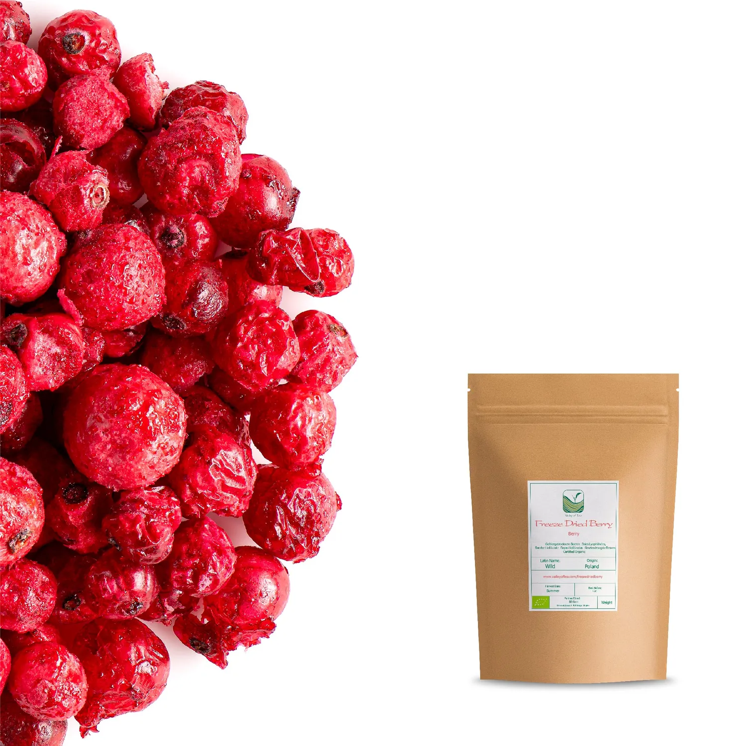 Valley of Tea Frystorkade Bär bärmix 50g vitaminrik