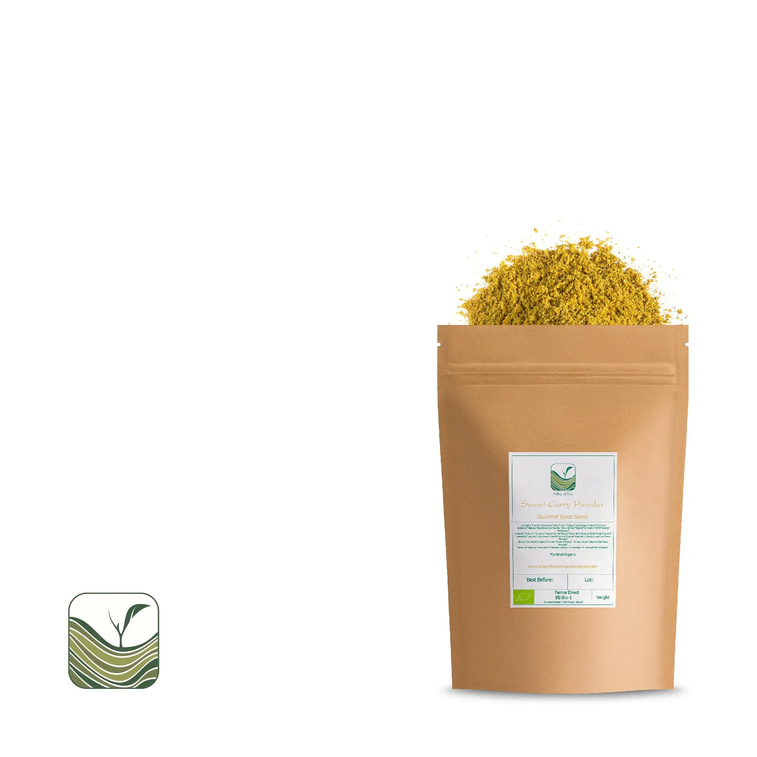 Valley of Tea Sött Curry pulver 100g mild blandning