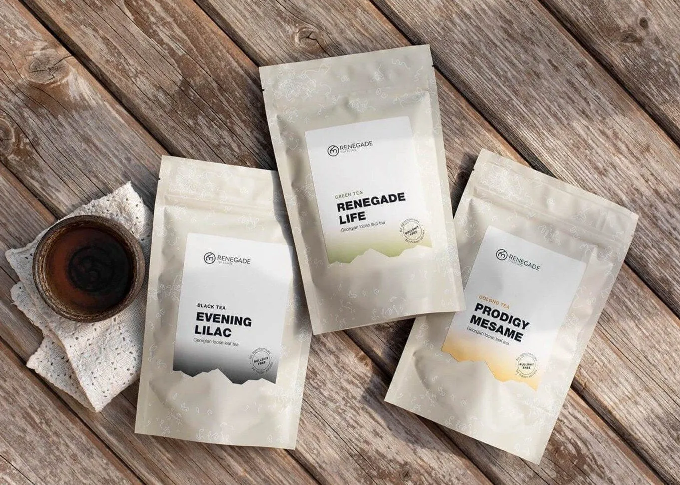 Renegade Tea Estate Tebuske med namn + teset 3x50 g