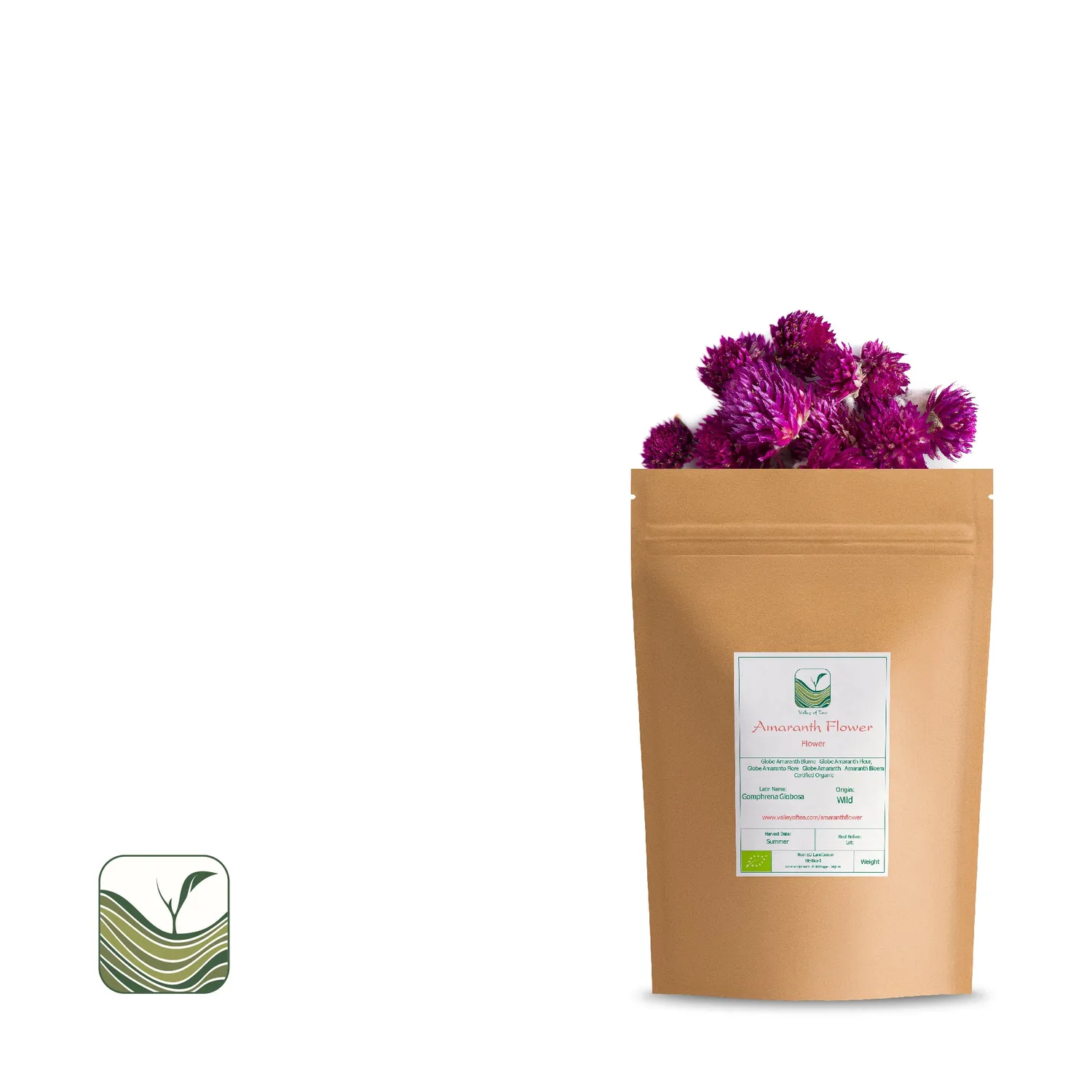 Valley of Tea Amarantblomma blomte 50g rosa