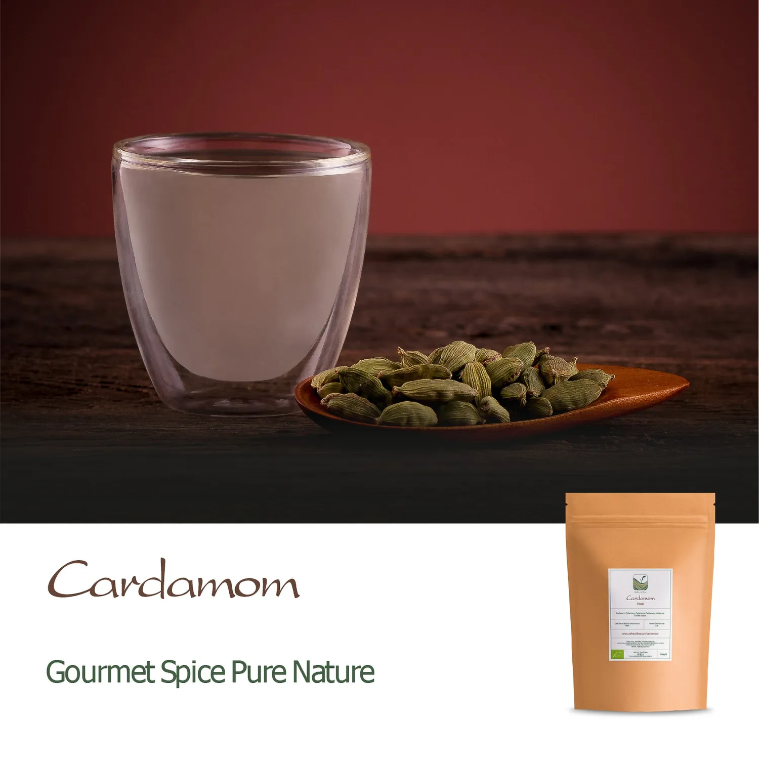Valley of Tea Kardemumma te 100g lösvikt kryddig