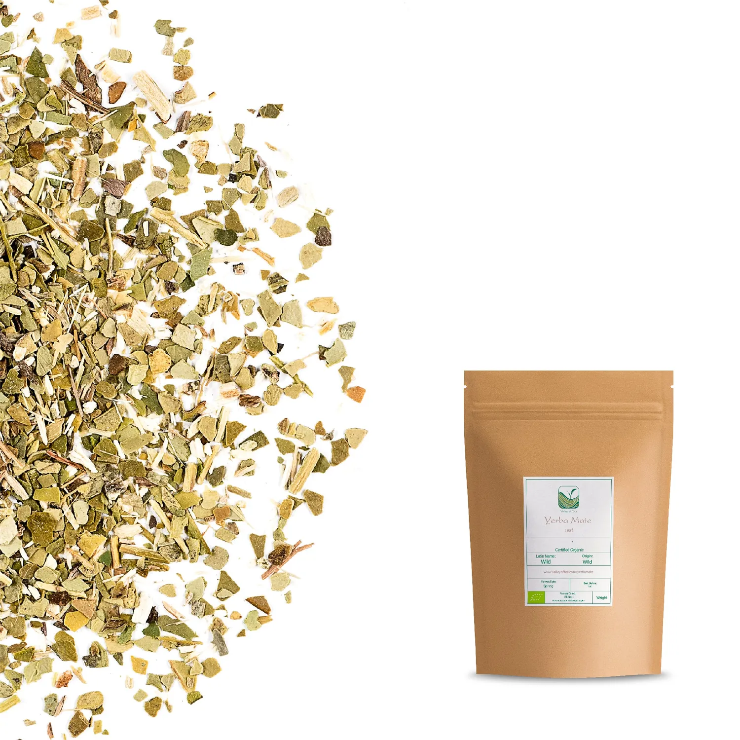 Valley of Tea Yerba Mate bladte 100g koffein