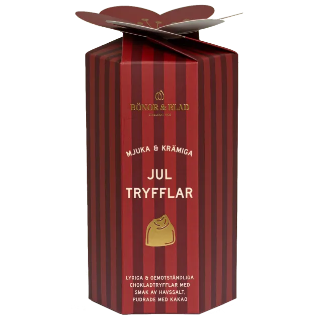 Bönor & Blad Jultryfflar chokladtryfflar havssalt ask