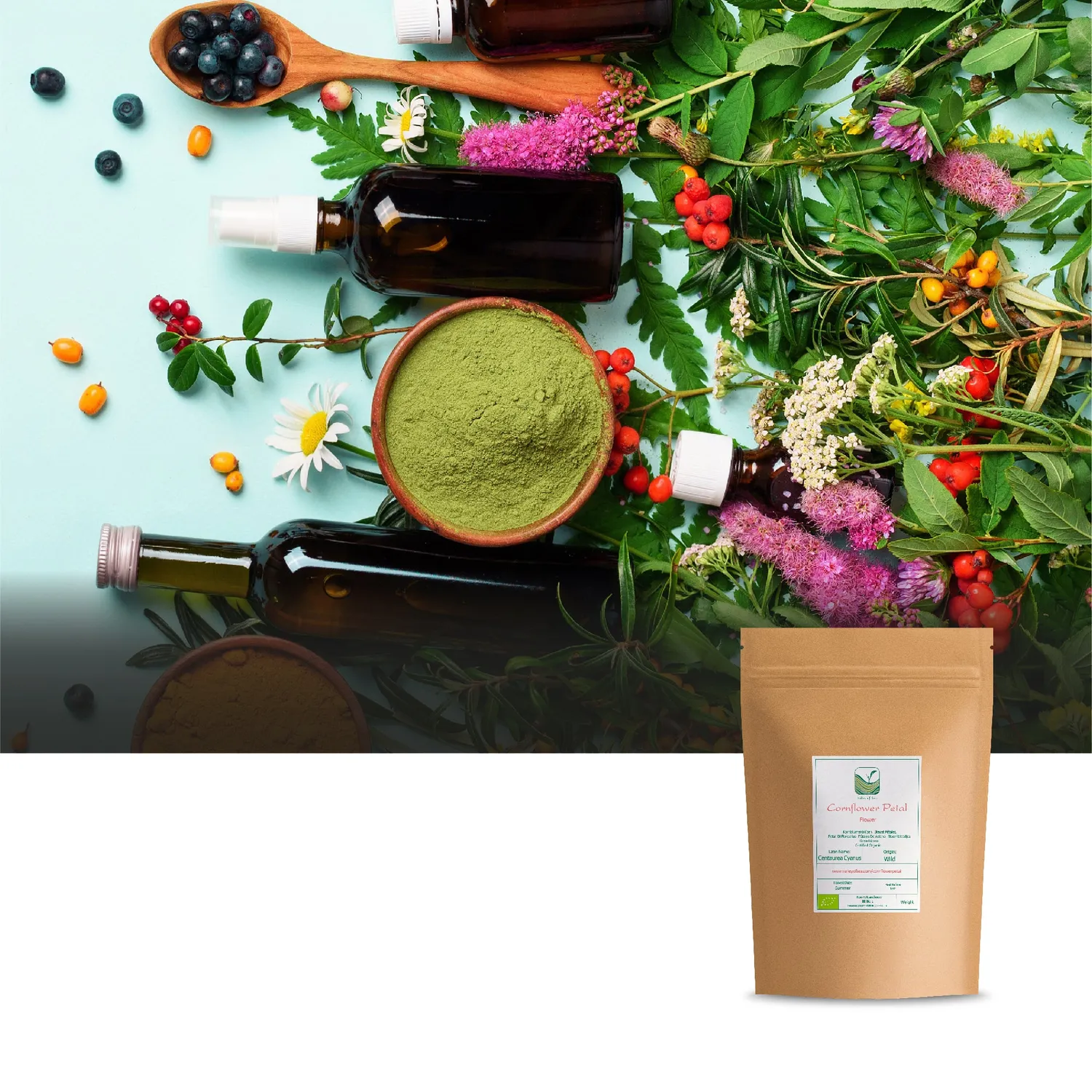 Valley of Tea Blåklint kronblad ätliga 10g