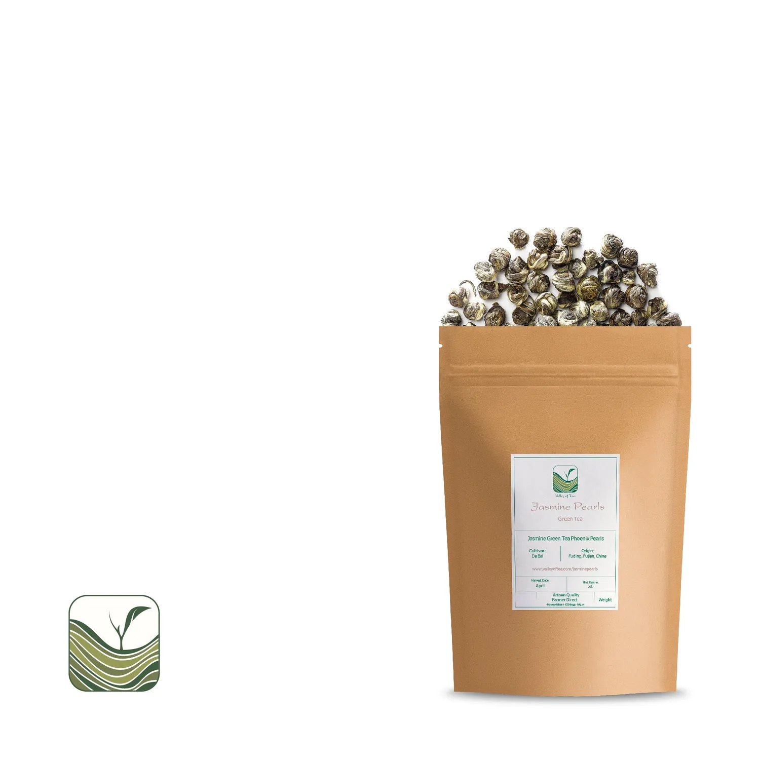 Valley of Tea Jasminpärlor grönt te 100g