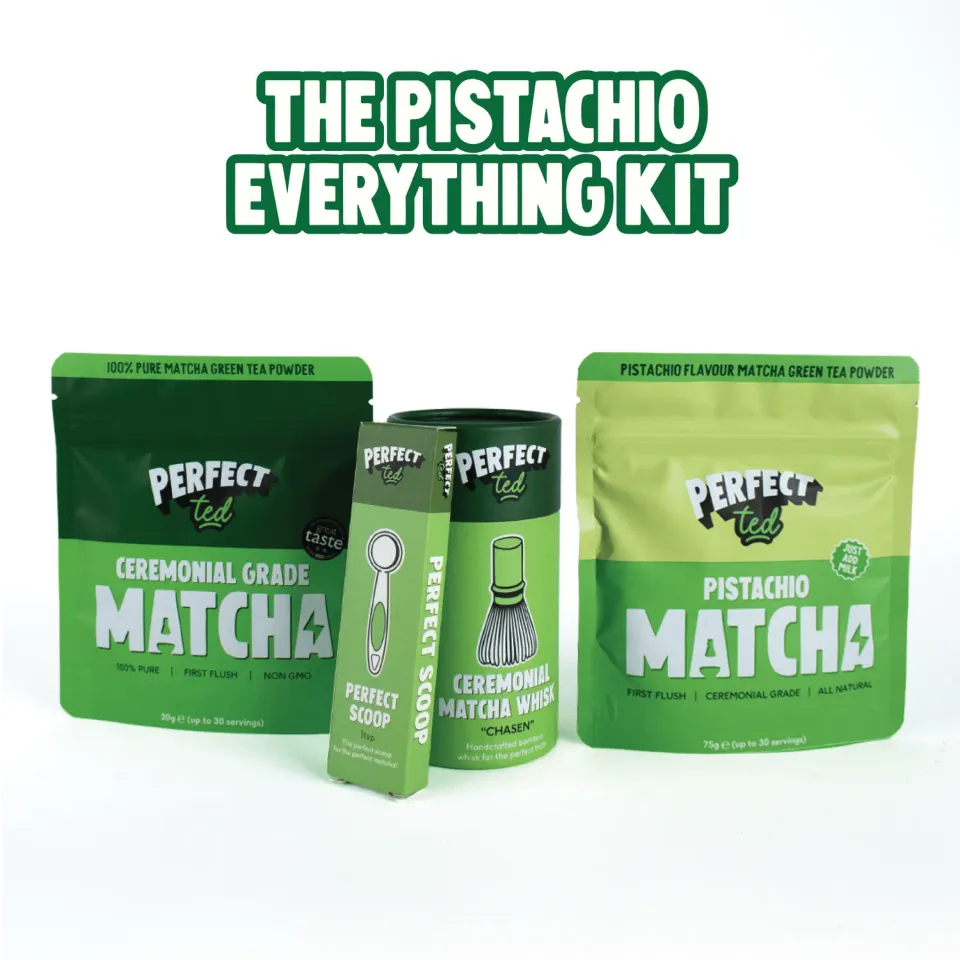 Perfect Ted Pistachio Everything Kit matchapulver 2-pack krämig