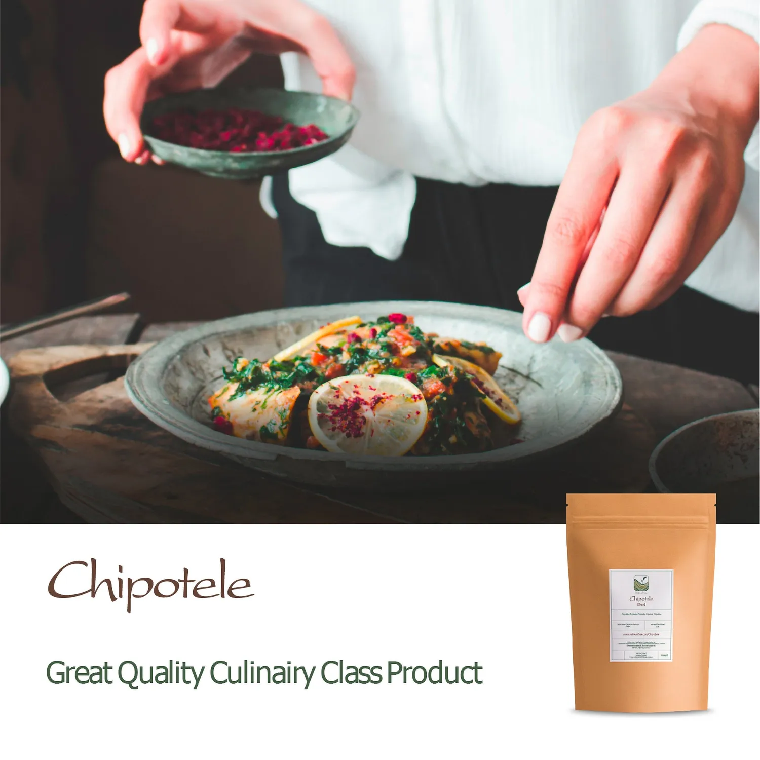 Valley of Tea Chipotle krydda 100g rökt