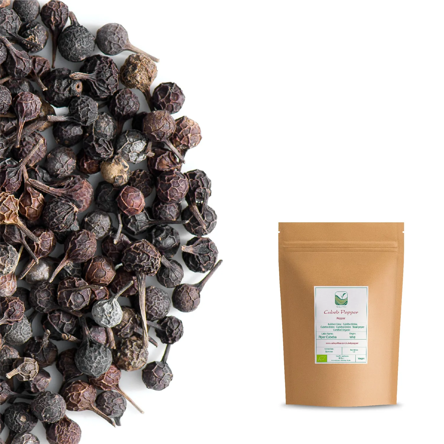 Valley of Tea Kubeberpeppar krydda 50 g hel