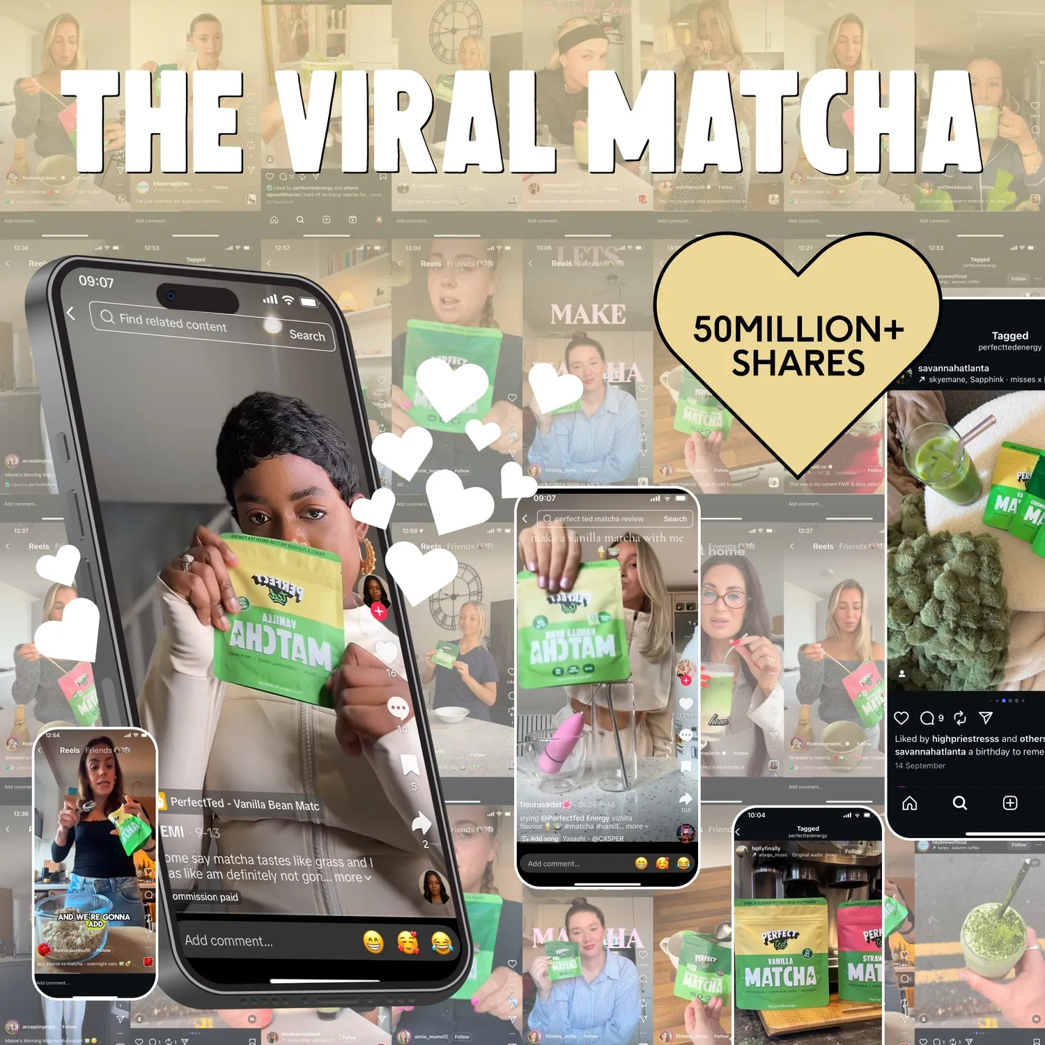 Perfect Ted Vanilla Matcha pulver 75g – vaniljsmak