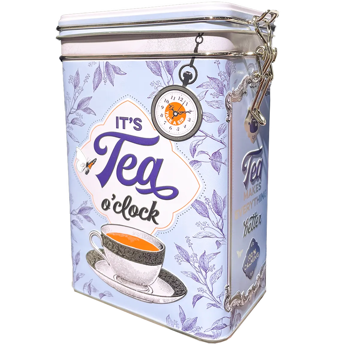 Bönor & Blad Classic Tea teburk stor plåt retro