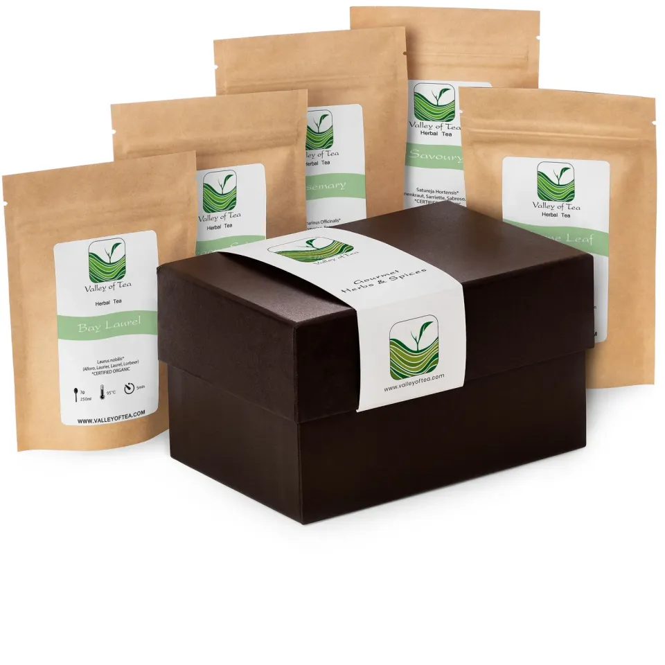 Valley of Tea Indisk kryddgåva presentkit 5 örter
