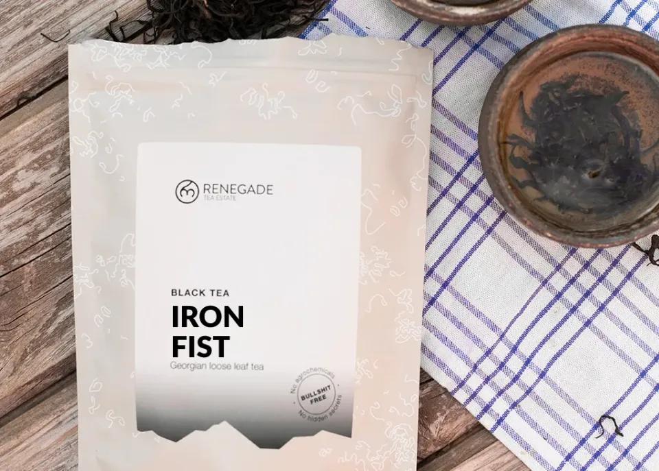 Renegade Tea Estate Iron Fist svart te 150g kraftig