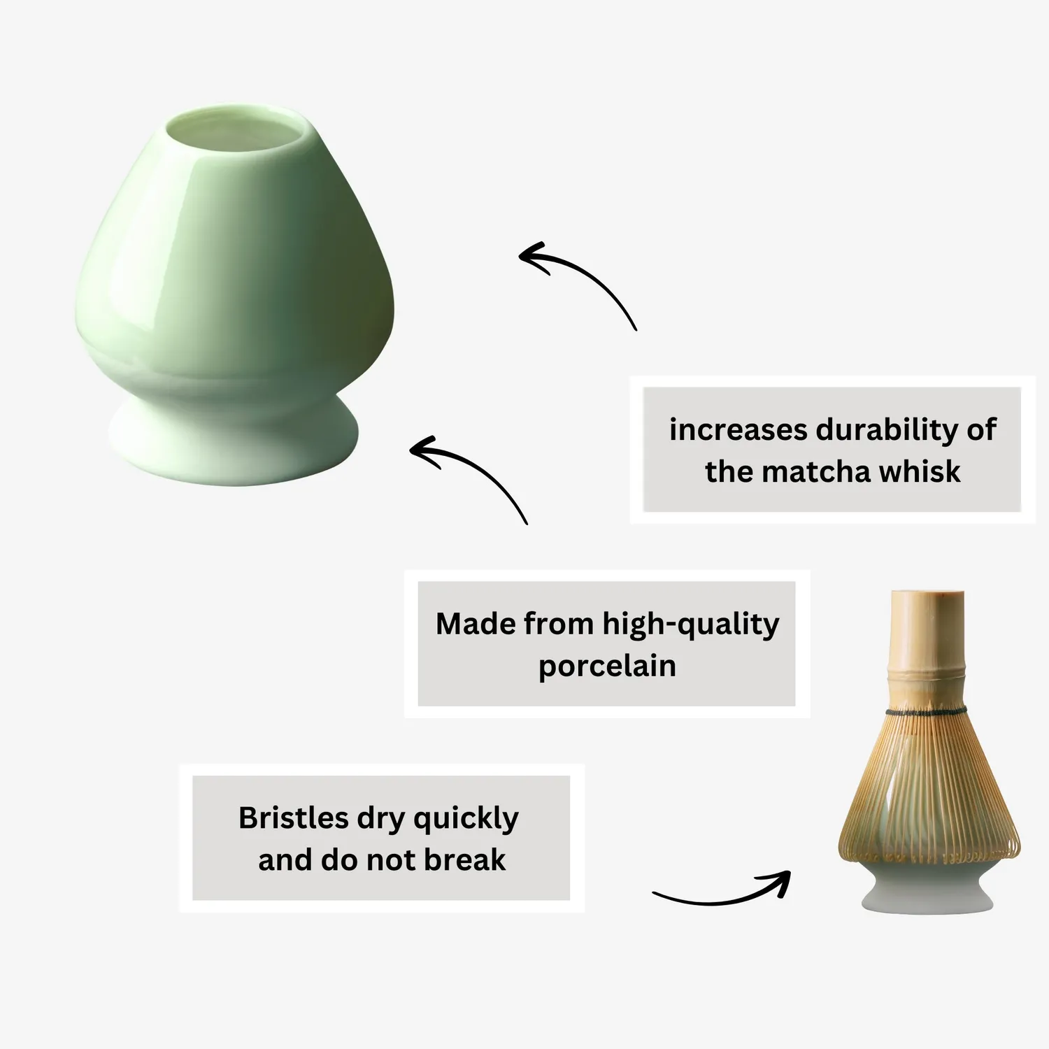 Matcha Magic Raimuiro visphållare porslin 7cm