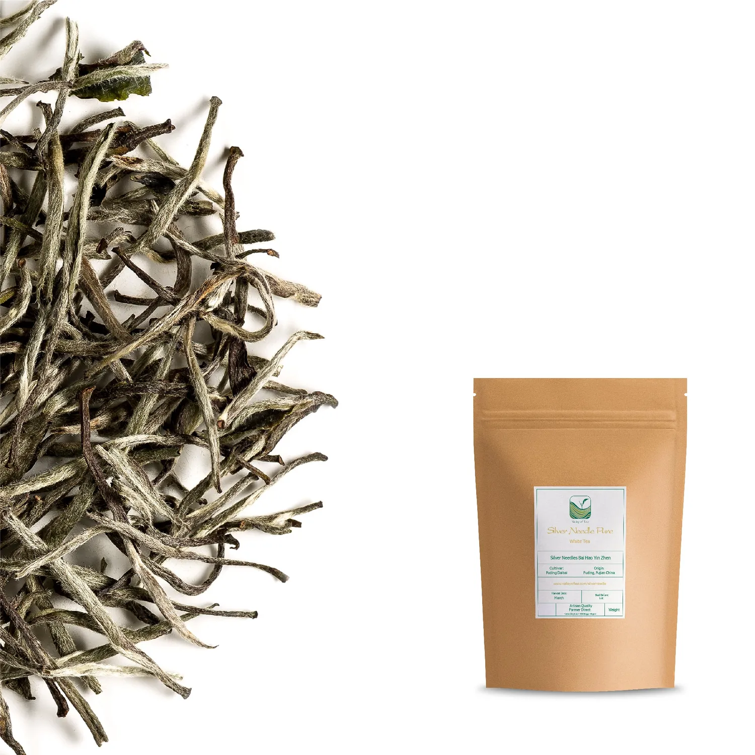 Valley of Tea Silvernål vitt te 50g lösvikt mild