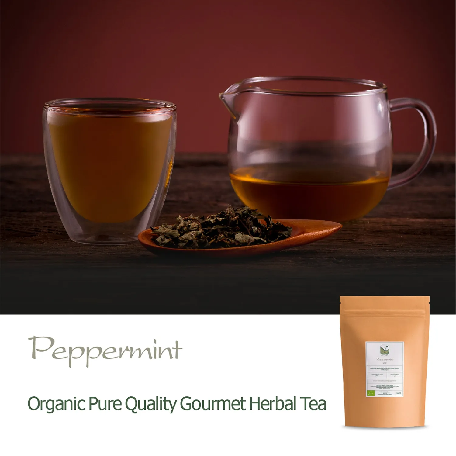 Valley of Tea Pepparmynta örtte 100g lösvikt sval