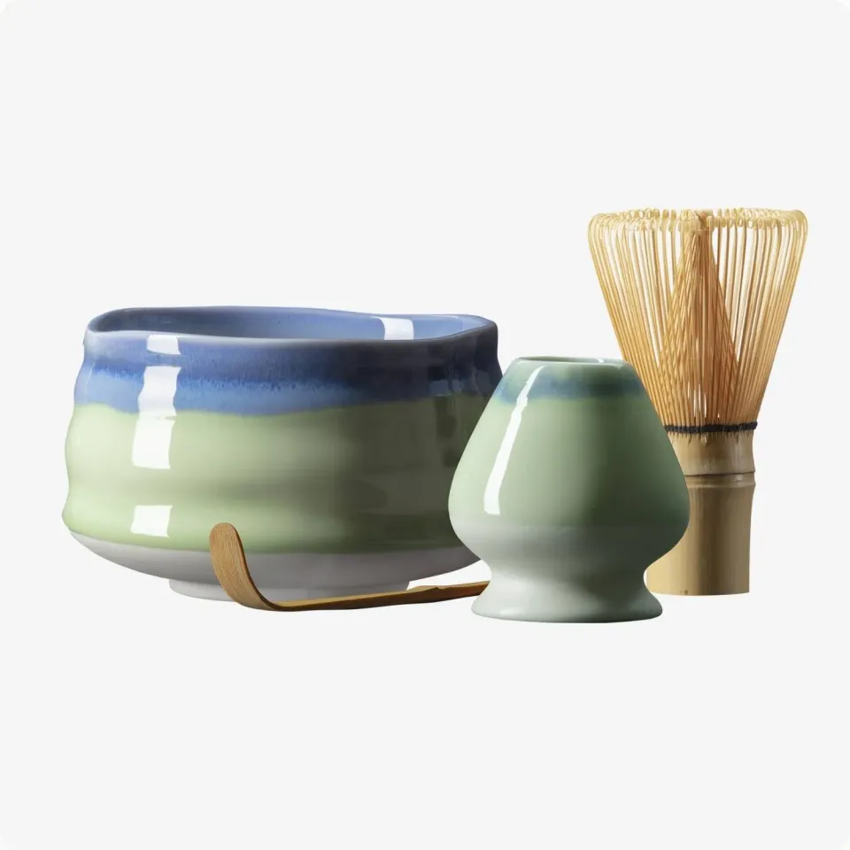 Matcha Magic Ao matchaset keramik blågrön