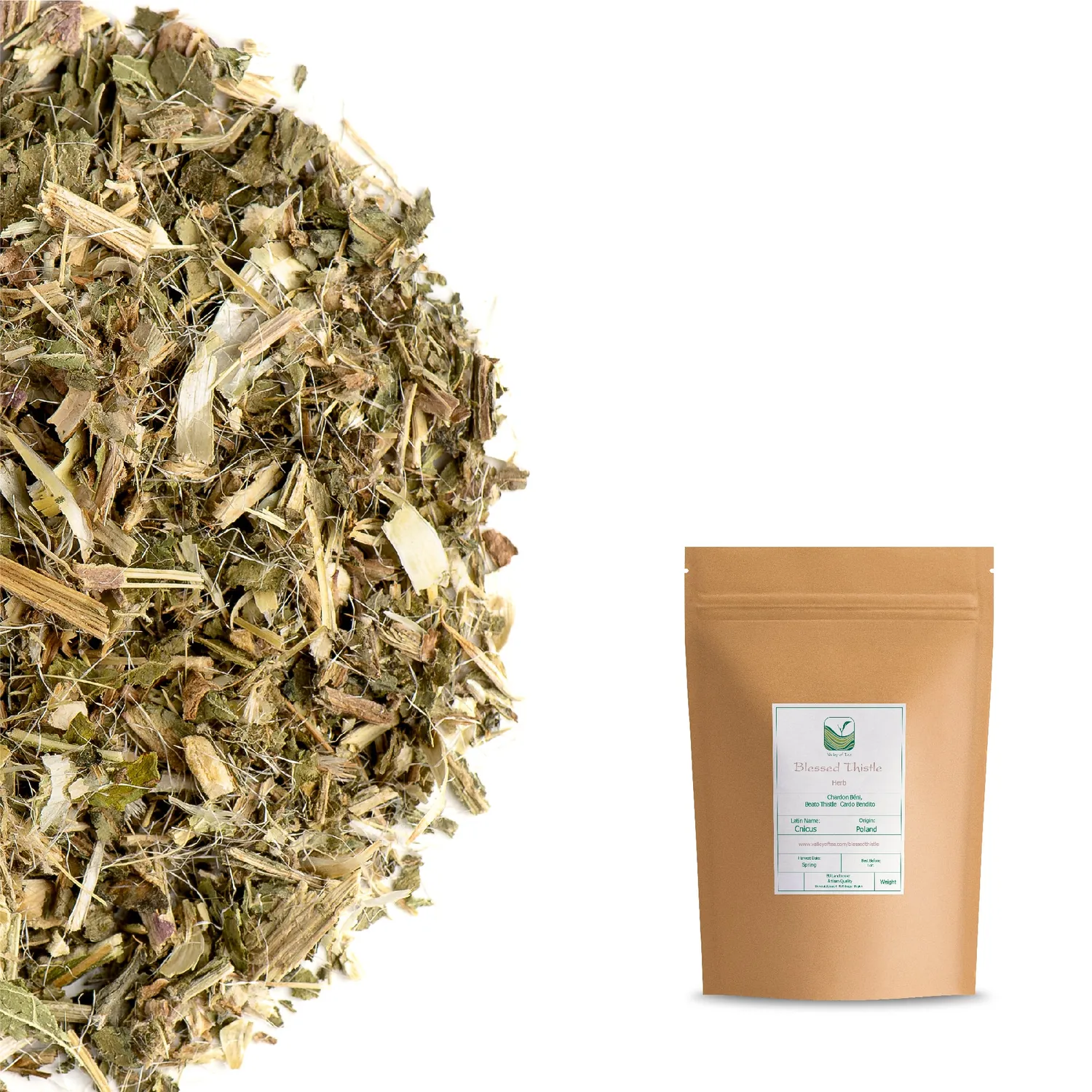 Valley of Tea Benedikttistel örtte 100g koffeinfri