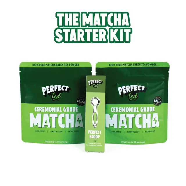 Perfect Ted Matcha Starter Kit matchapulver 2-pack klassisk