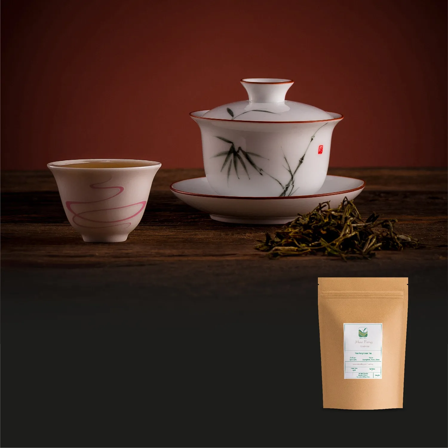 Valley of Tea Mao Feng grönt te 100g lösvikt