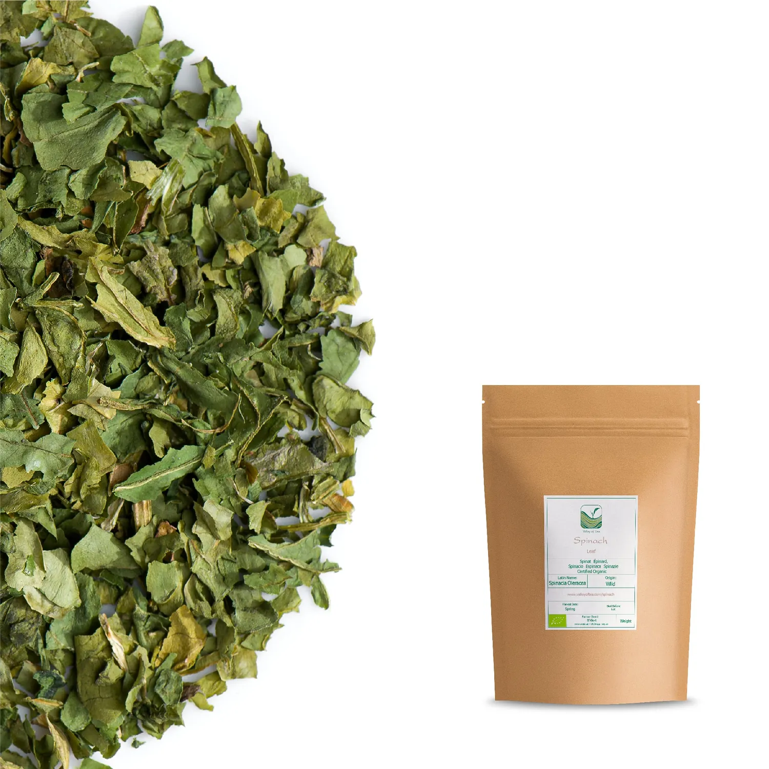 Valley of Tea Spenat pulver 100g ekologiskt