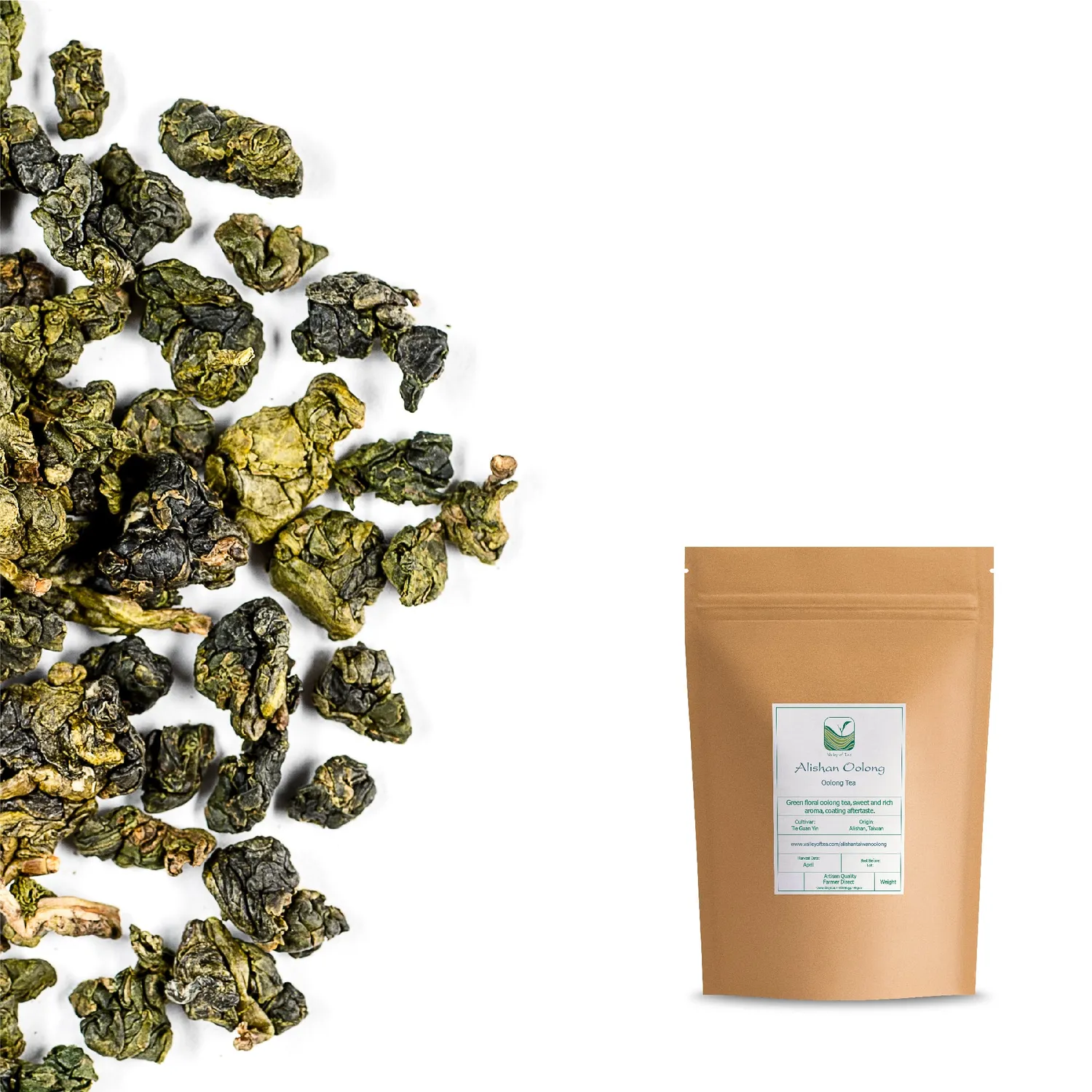 Valley of Tea Alishan oolongte 100g honungslen