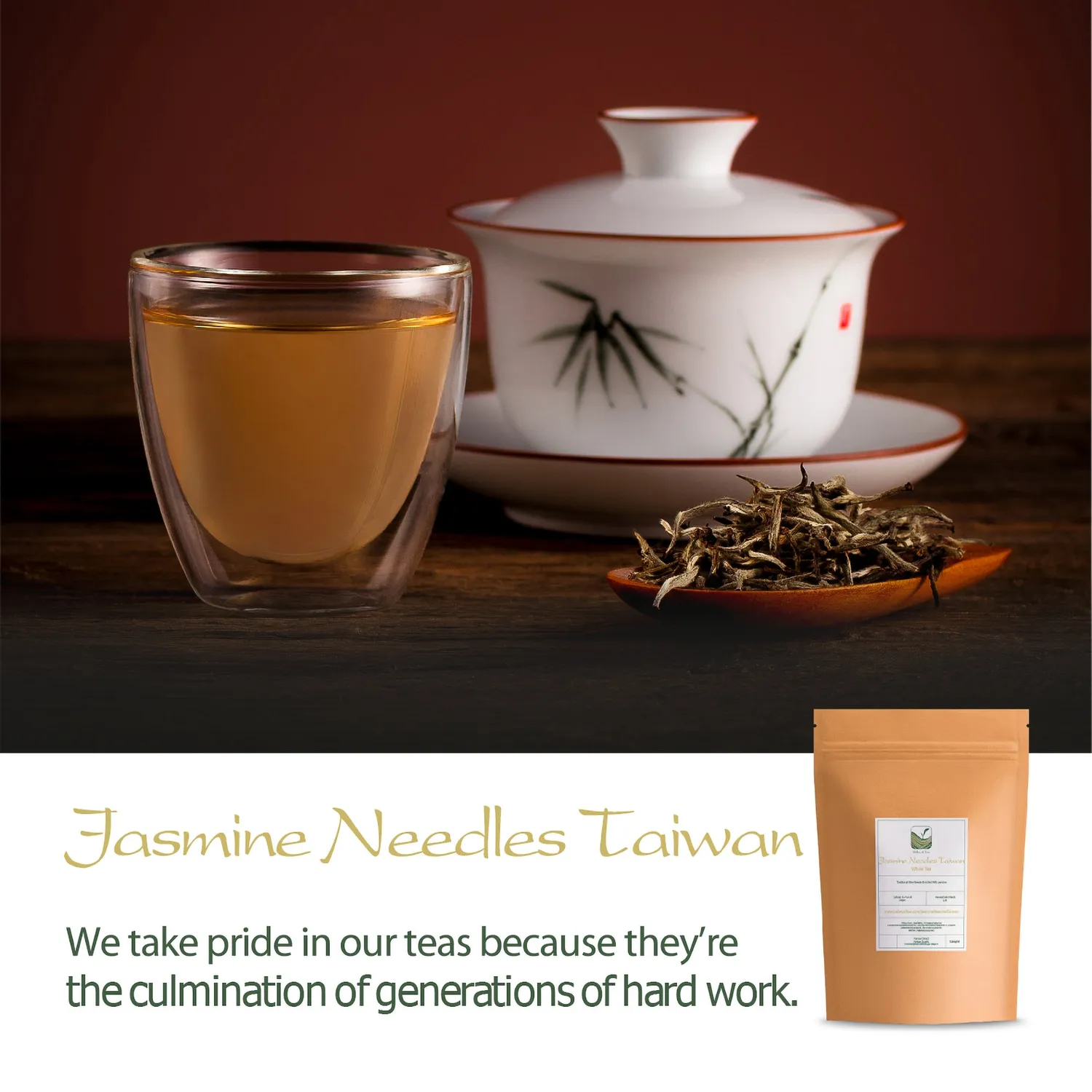 Valley of Tea Jasmin Nålar vitt te 30g silver needle