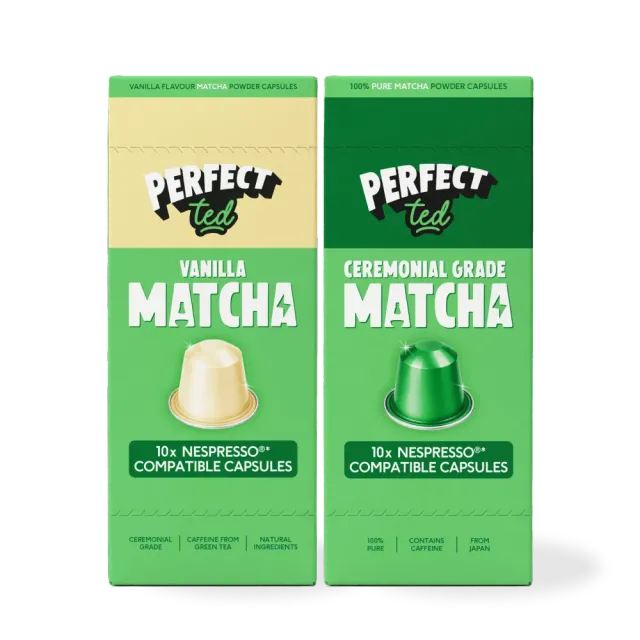 Perfect Ted Original & Vanilla matcha kapslar 20-pack