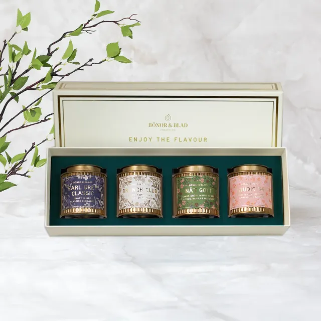 Bönor & Blad Tea Selection tepresent 4x svart te