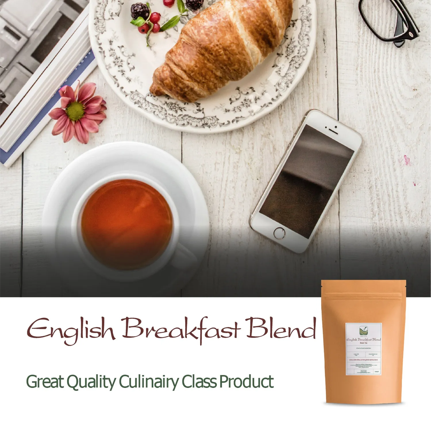 Valley of Tea Engelskfrukost svart te 200g lösvikt