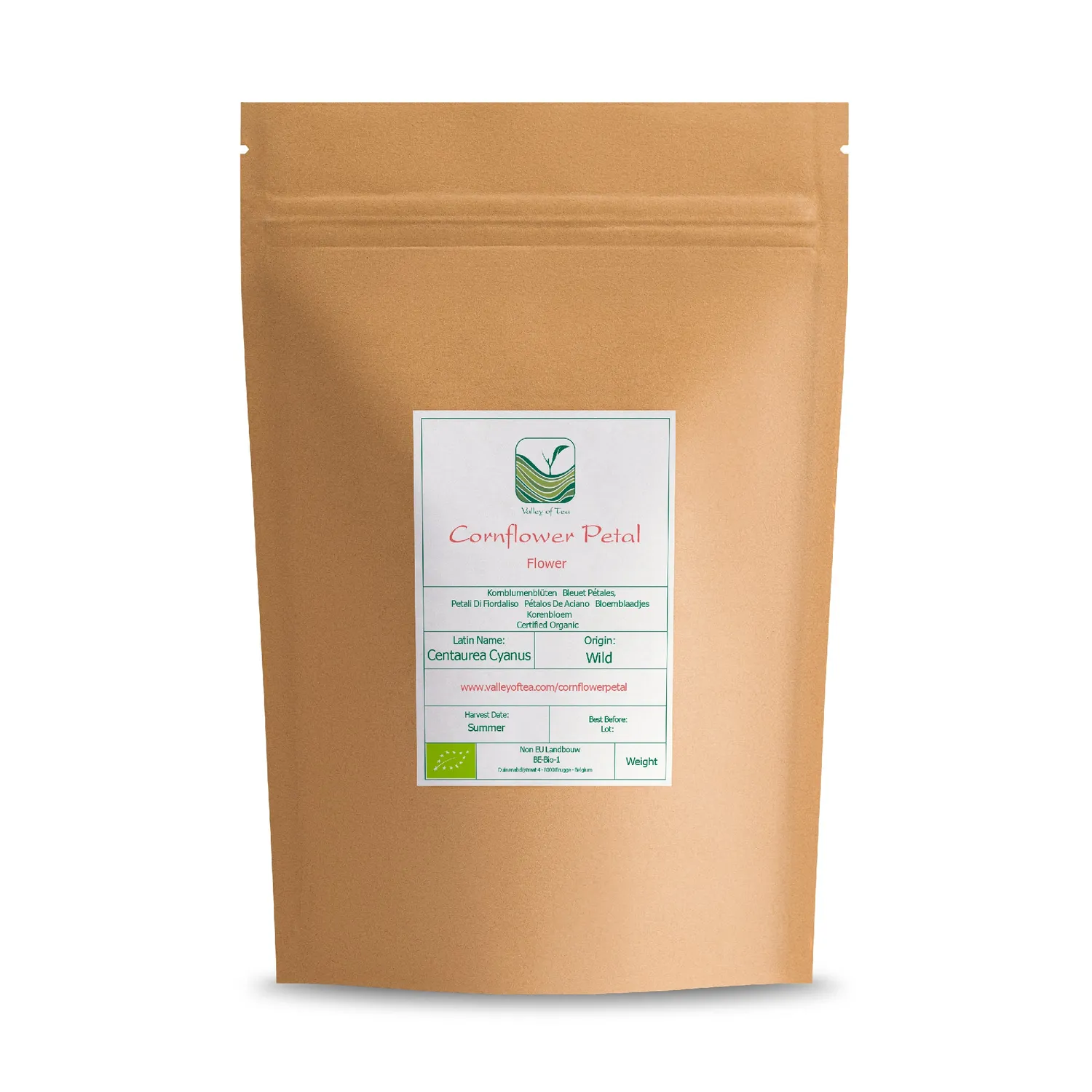 Valley of Tea Blåklint kronblad ätliga 10g