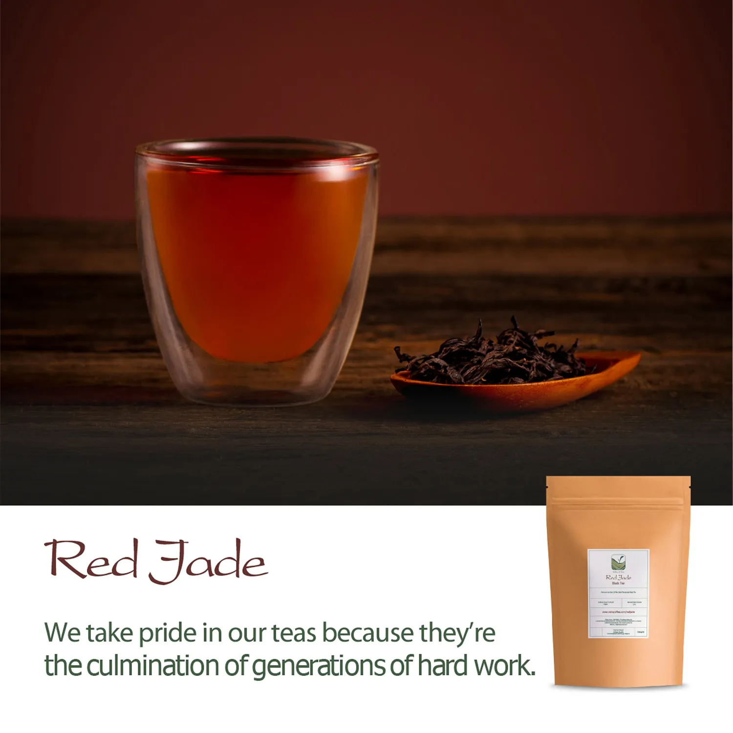Valley of Tea Red Jade svart te 50g ruby