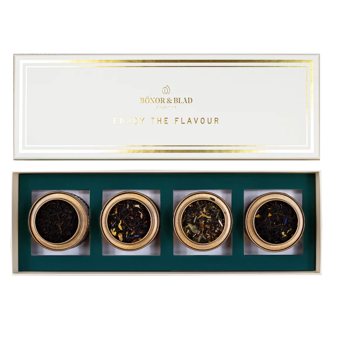 Bönor & Blad Tea Selection tepresent 4x svart te