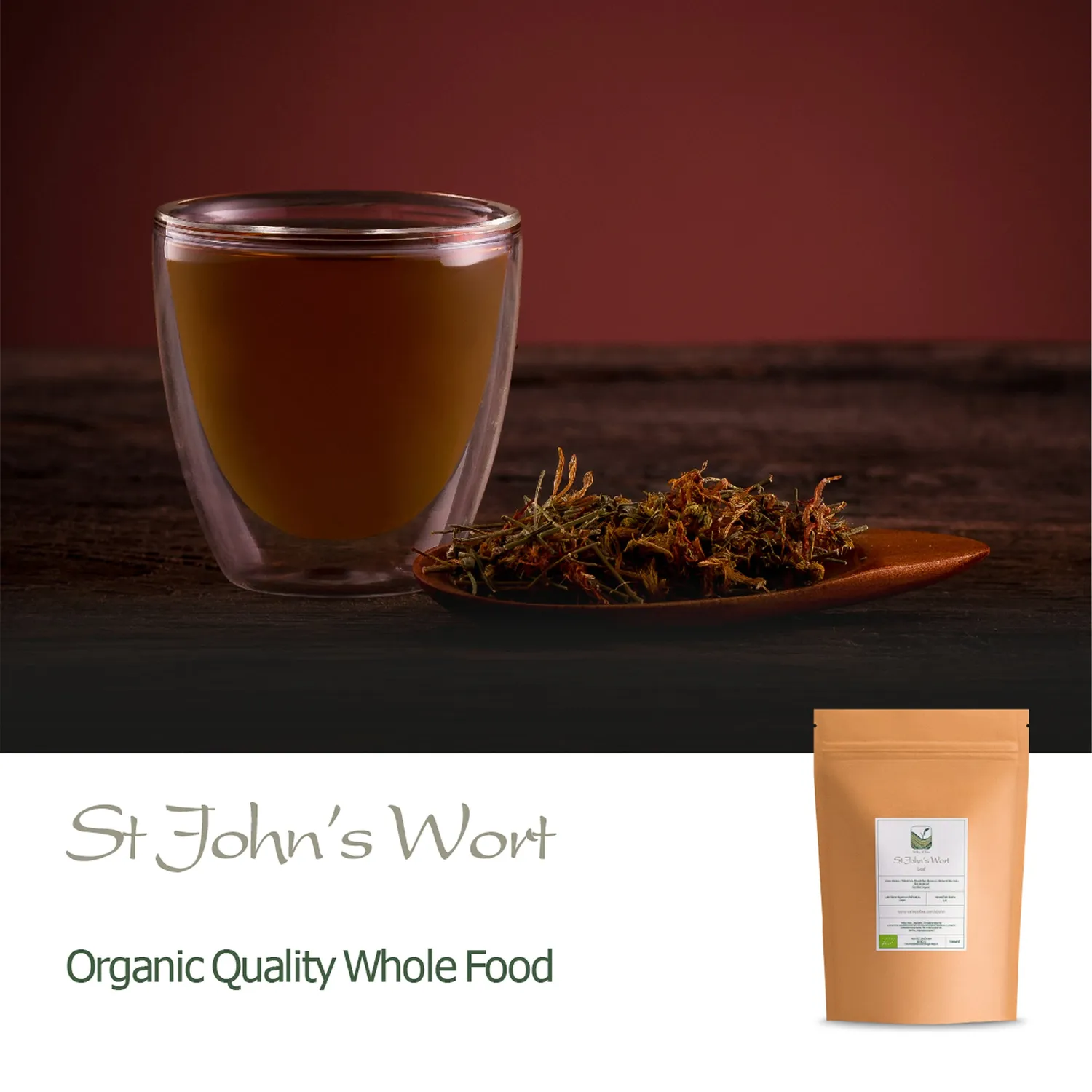 Valley of Tea Johannesört örtte 100g lösvikt ekologisk
