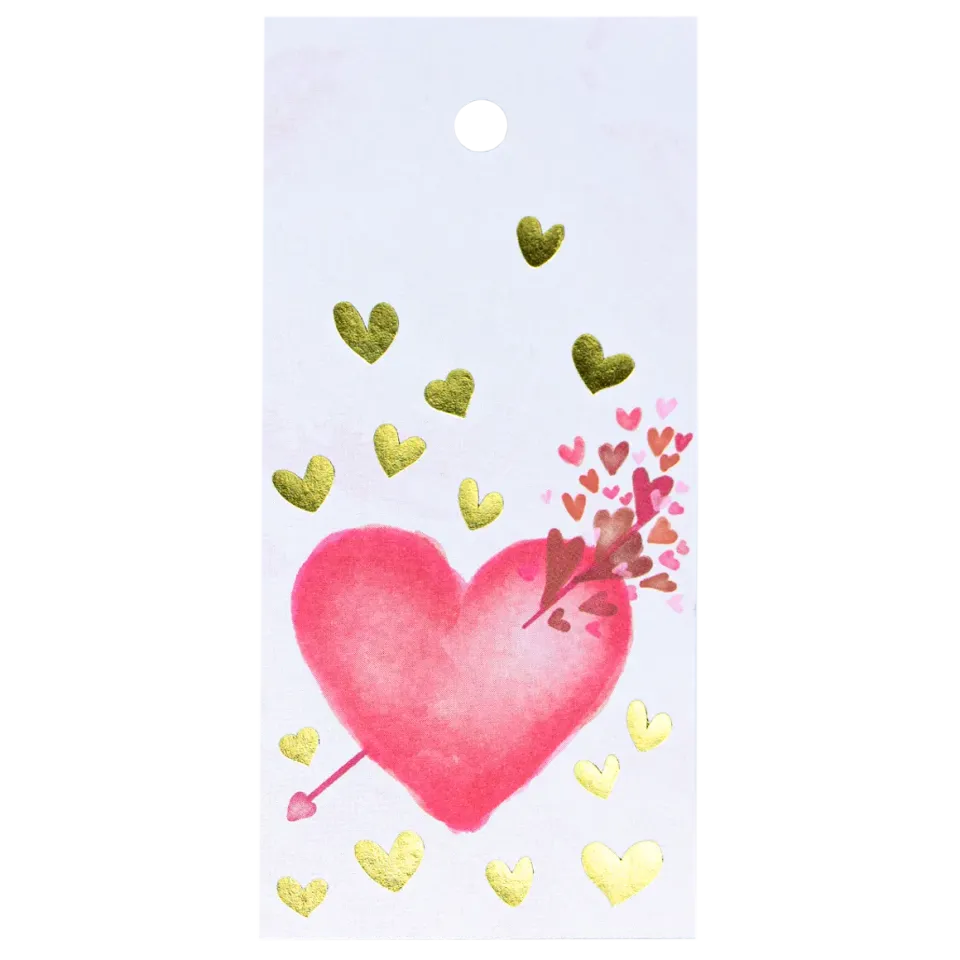 Bönor & Blad Hälsningskort Hjärta 6 x 12,5 cm