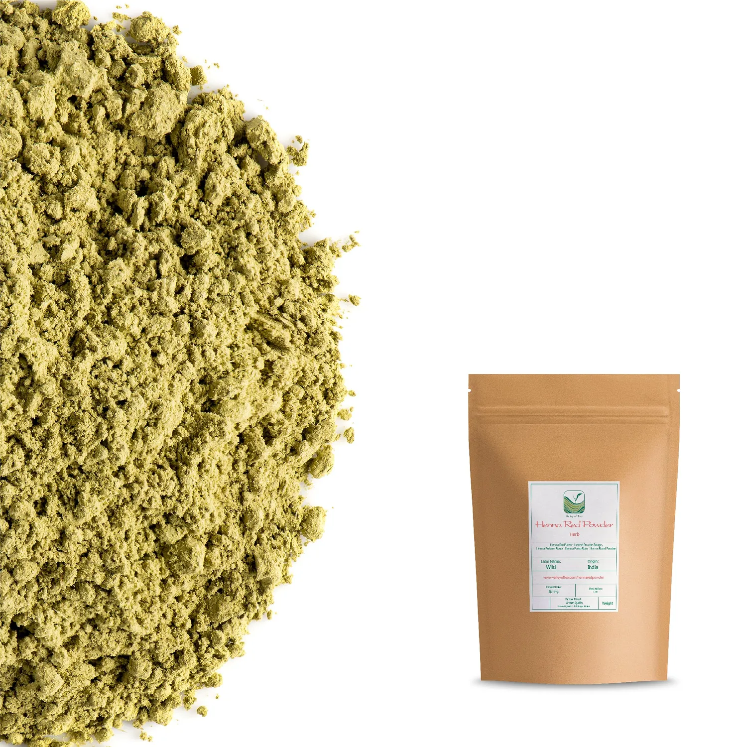Valley of Tea Henna röd hårfärg 100g naturlig