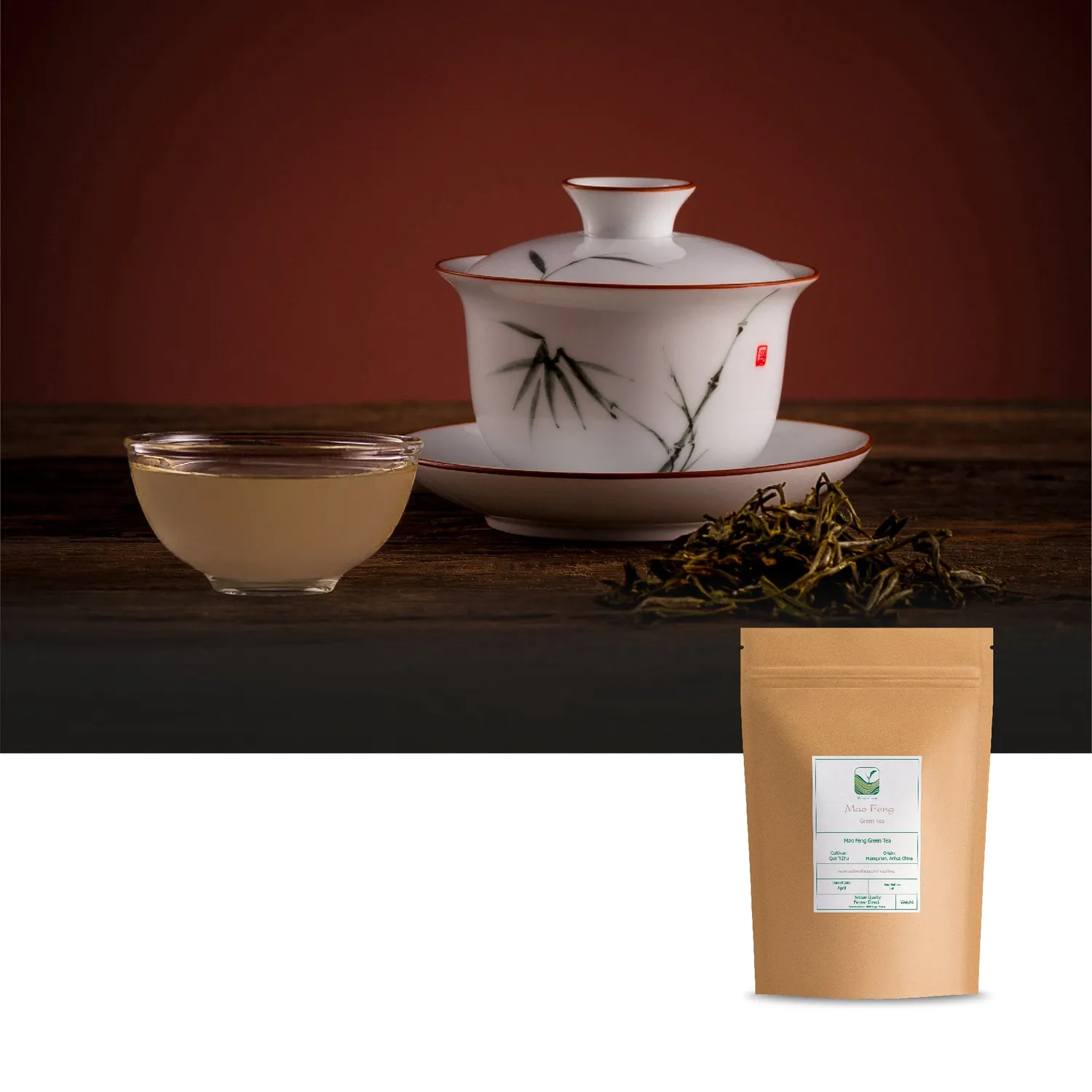 Valley of Tea Mao Feng grönt te 100g lösvikt