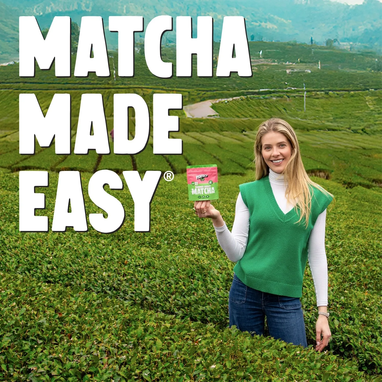 Perfect Ted Strawberry matchapulver 75 g jordgubb