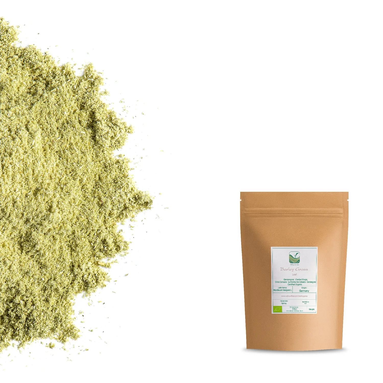 Valley of Tea Korngräs pulver 200g ekologiskt
