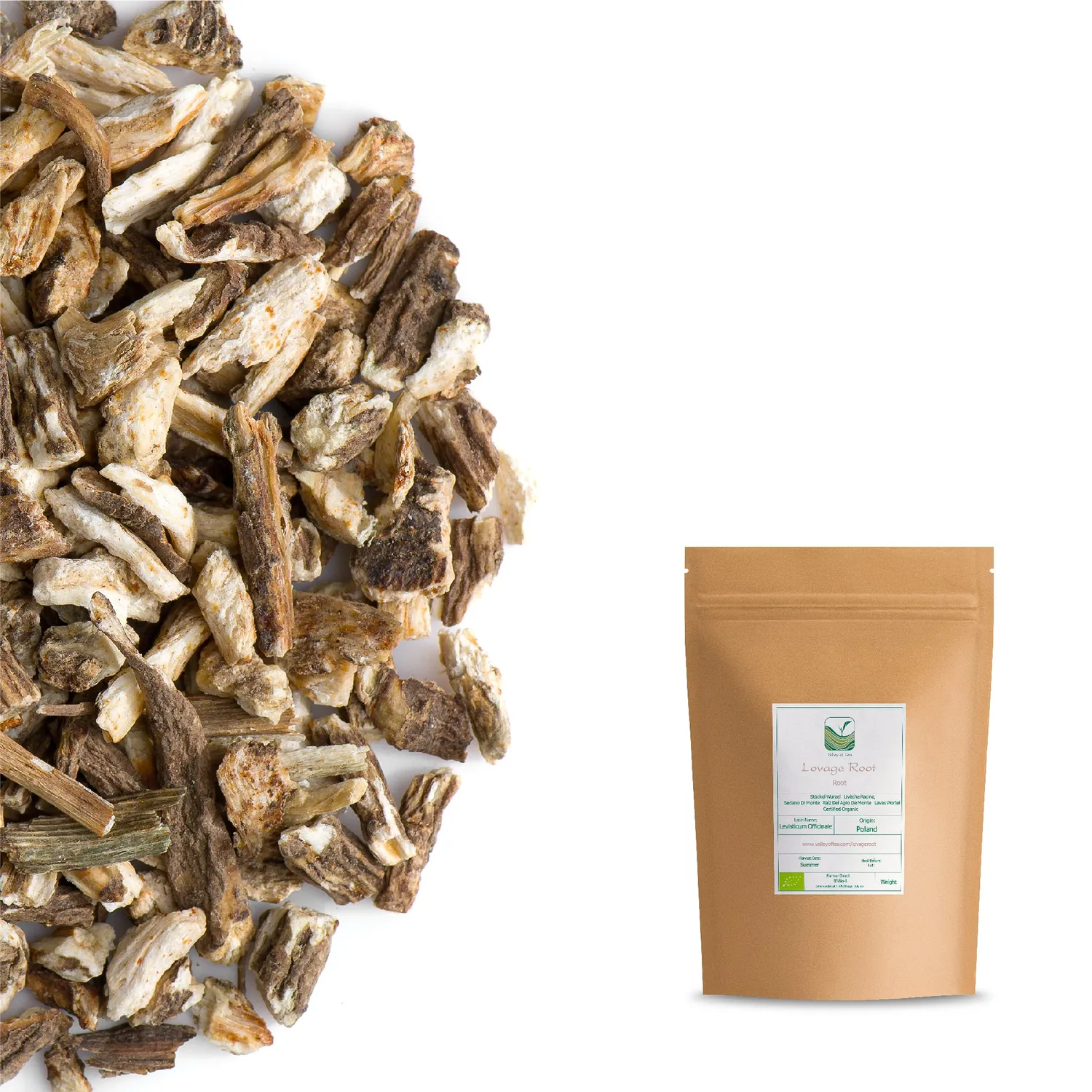 Valley of Tea Libbstickerot ört 100g koffeinfri