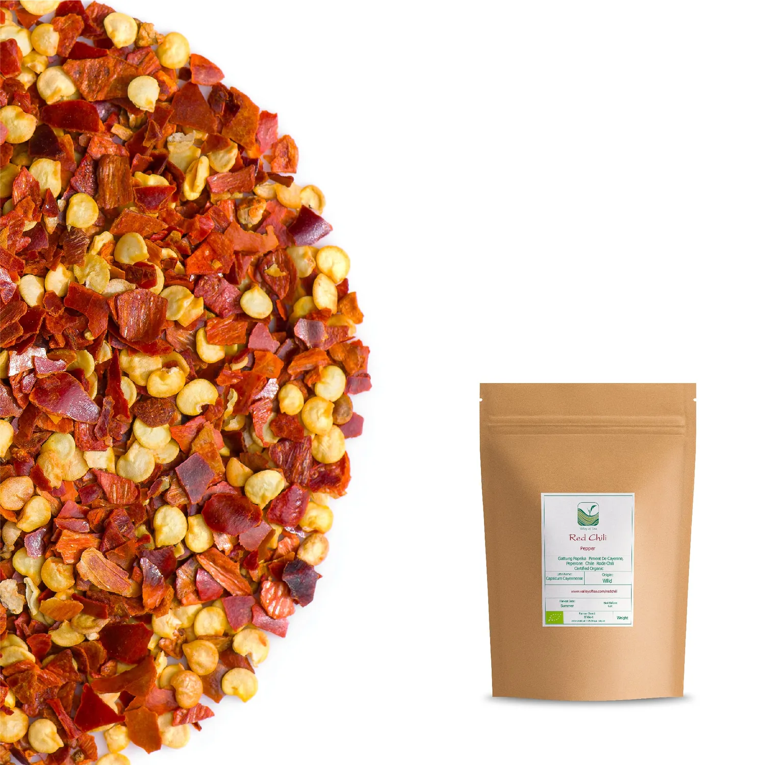 Valley of Tea Rödchili krydda 200g het