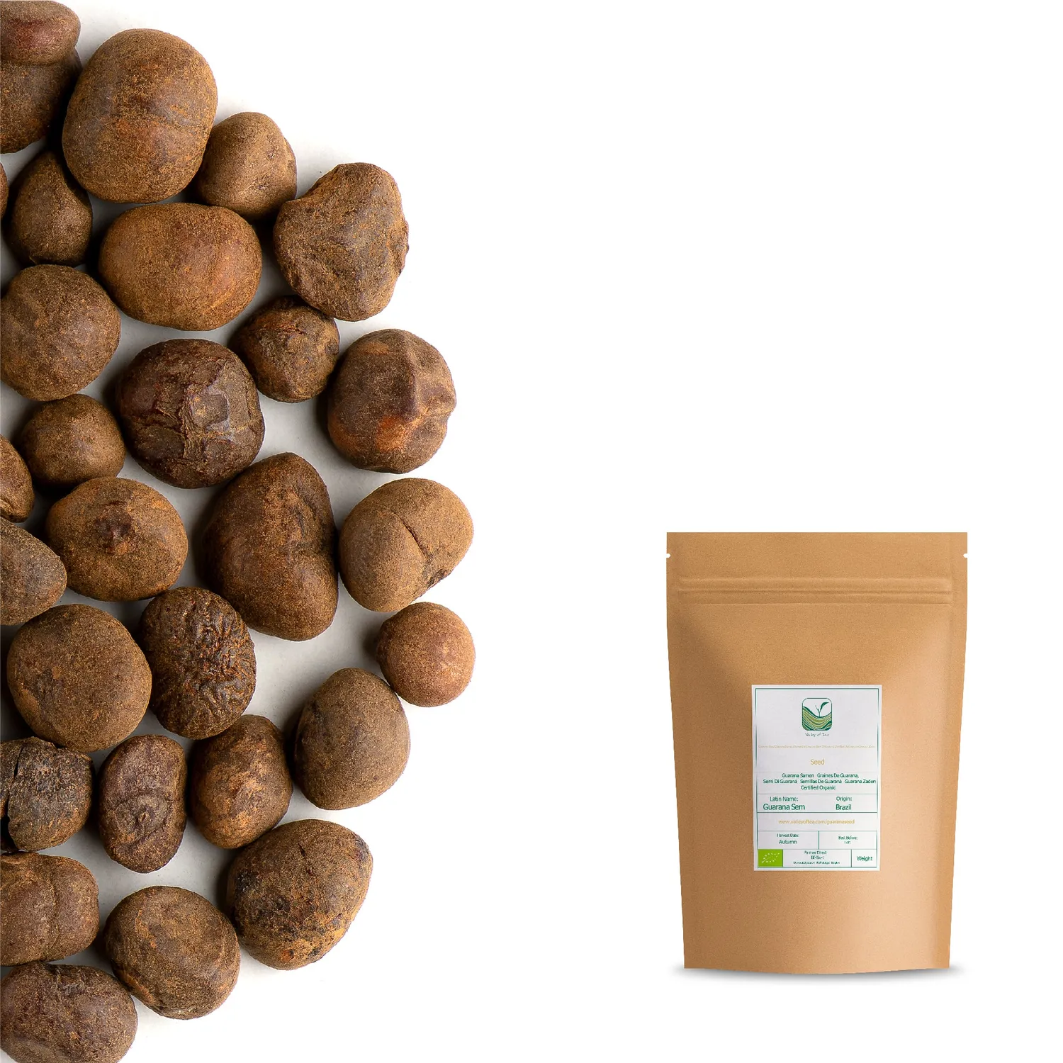 Valley of Tea Guaranabönor hela 200g koffein
