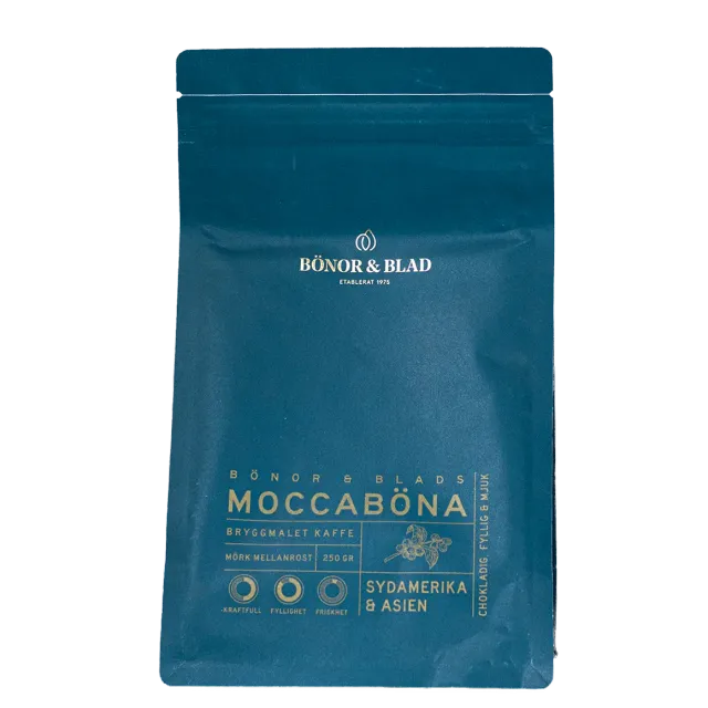 Bönor & Blad Moccaböna bryggkaffe 250 g choklad