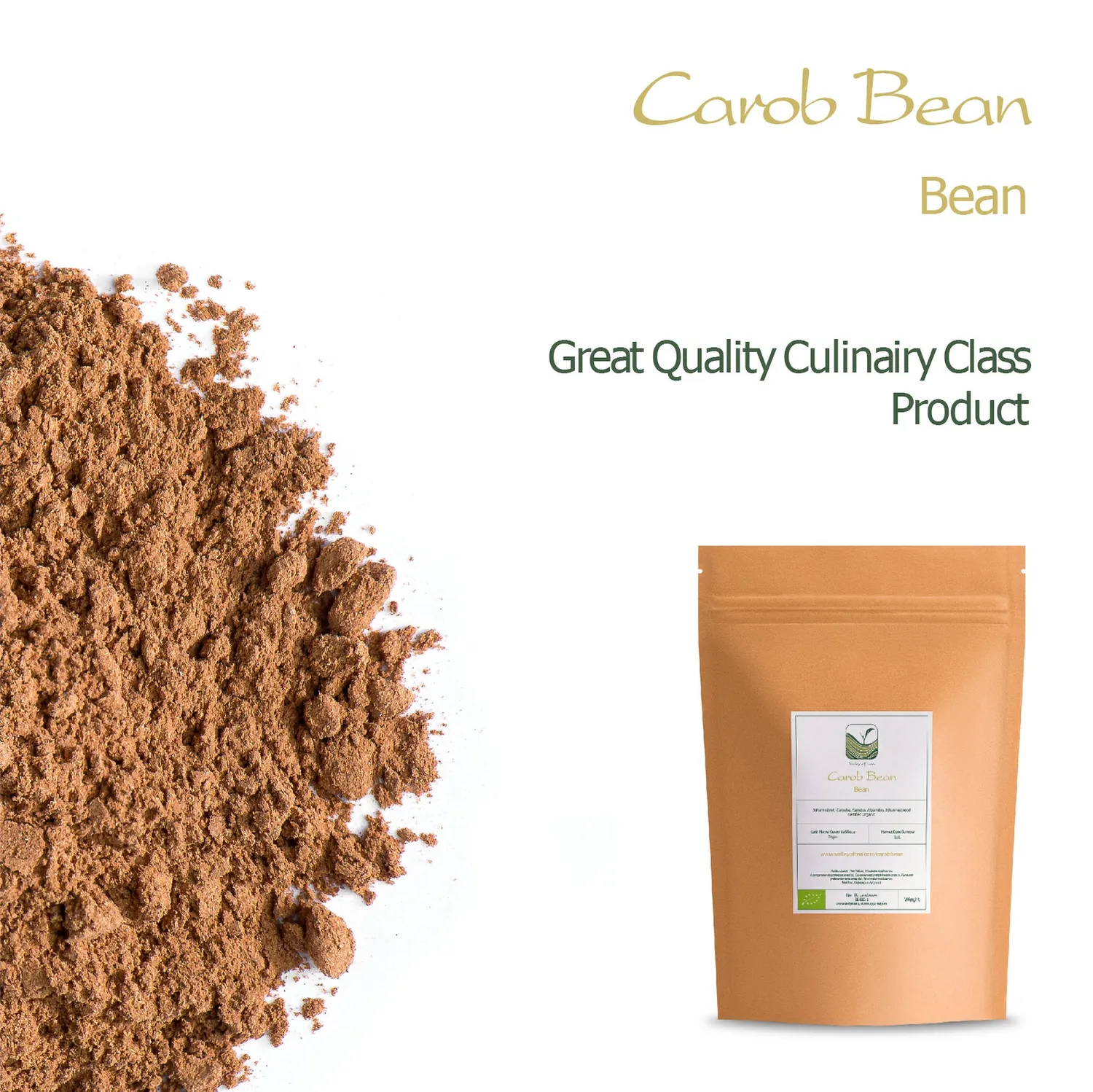 Valley of Tea Carob Nibs Raw carob 250 g koffeinfri