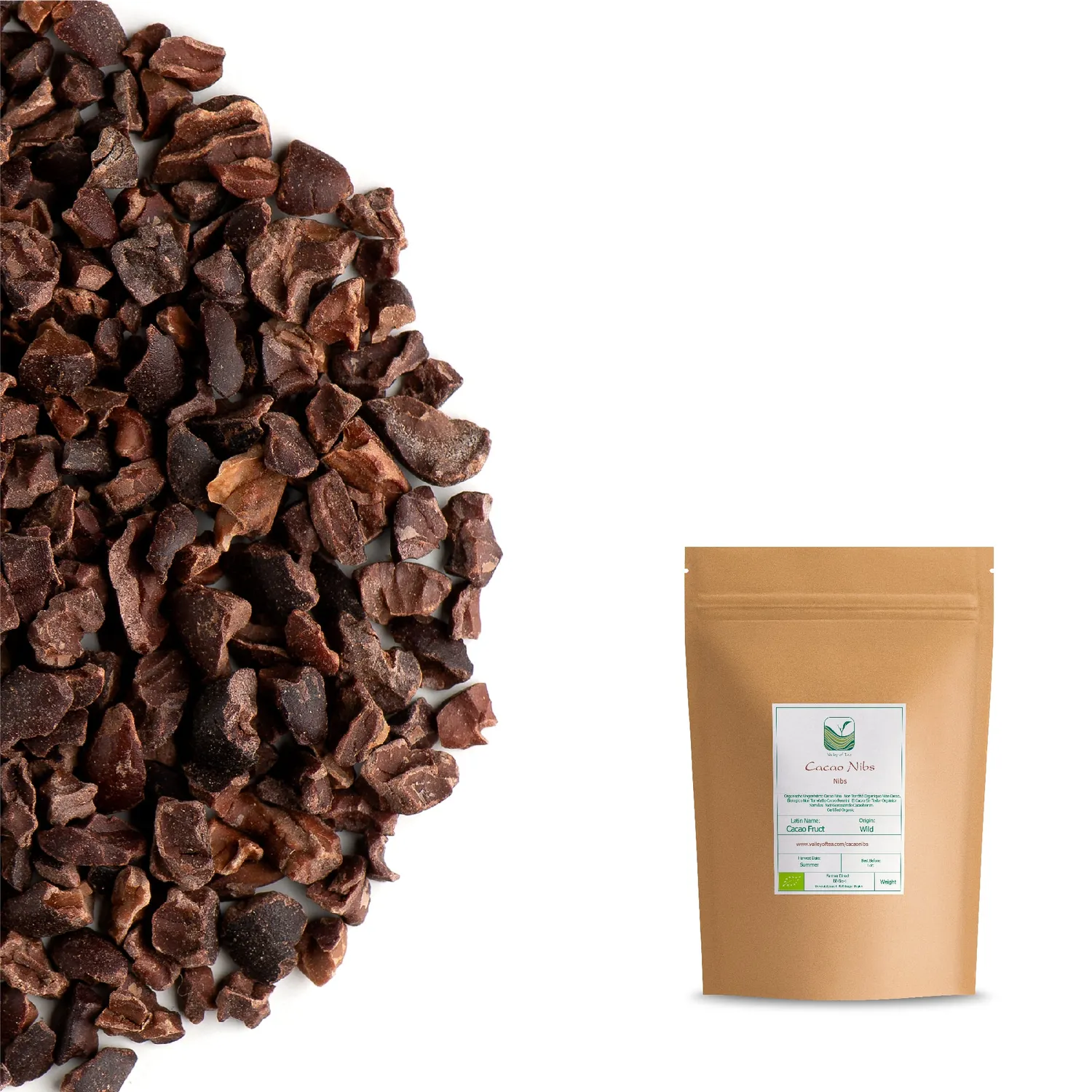 Valley of Tea Kakaonibs ekologiska kakaonibs 200g criollo