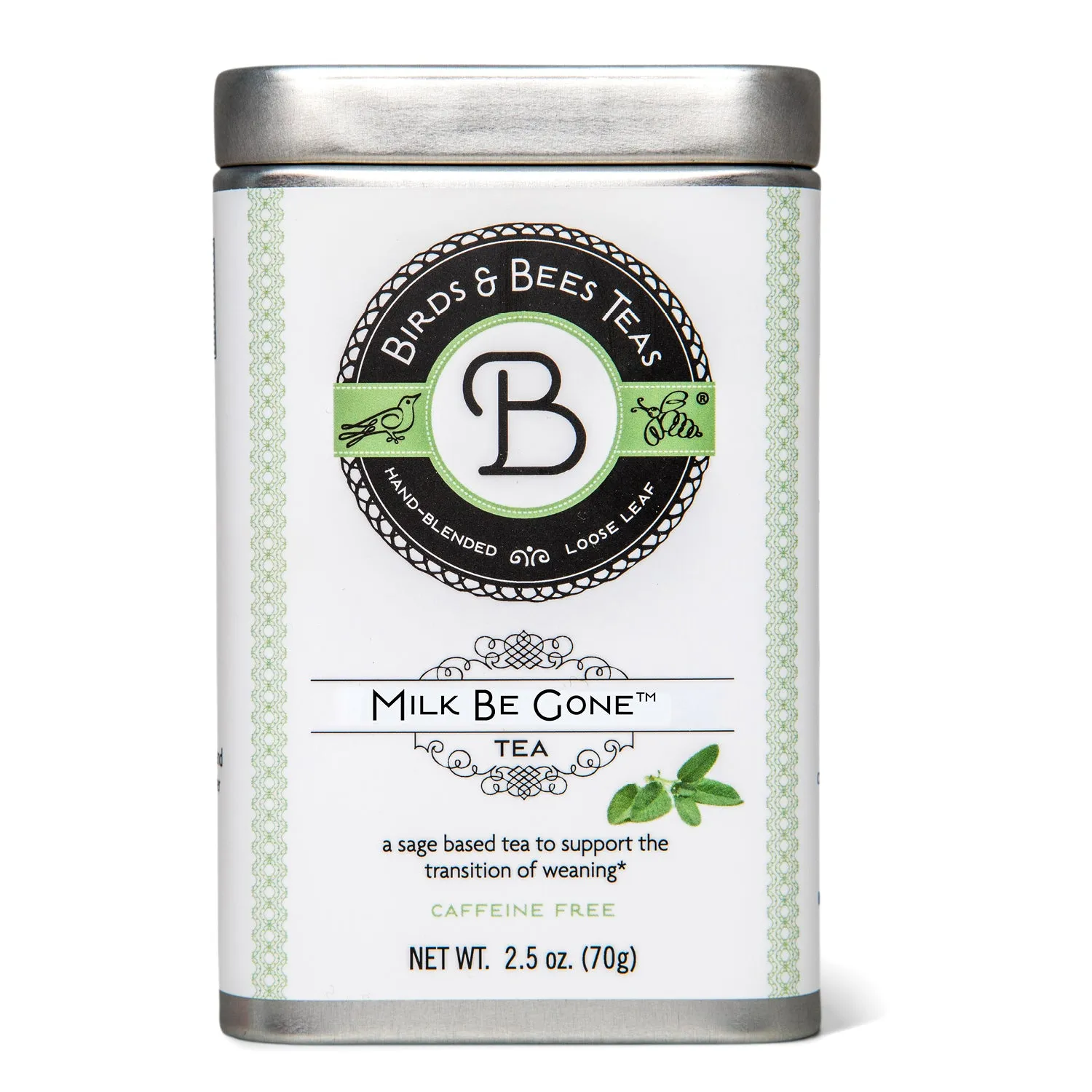 Birds & Bees Tea Milk Be Gone örtte plåtburk
