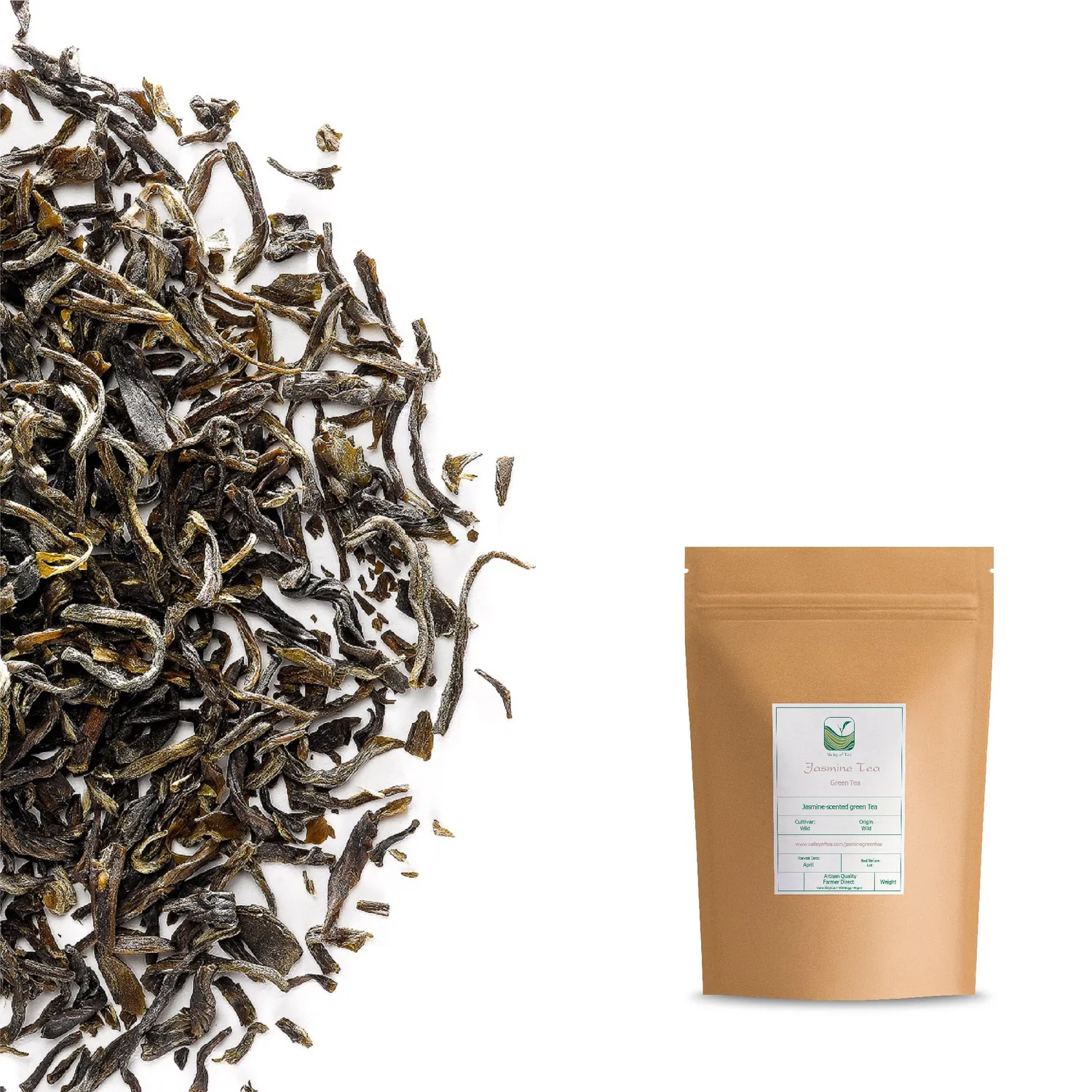Valley of Tea Jasminte grönt te 100g lösvikt