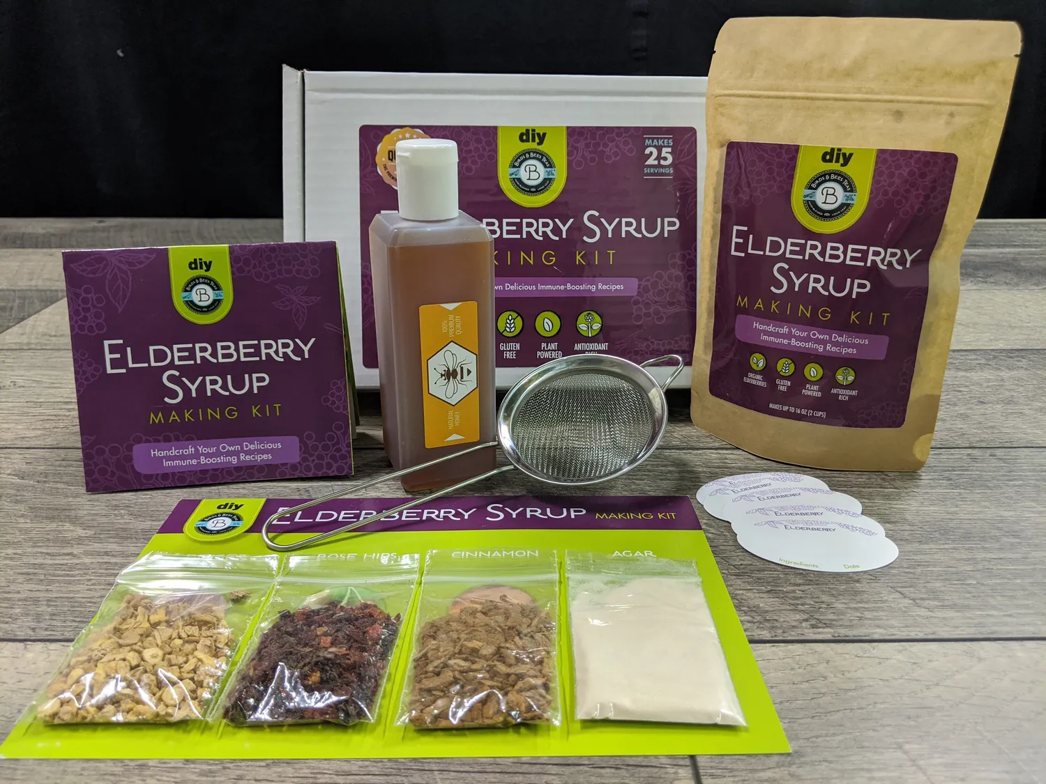 Birds & Bees Tea Elderberry sirapskit Basic fläderbär