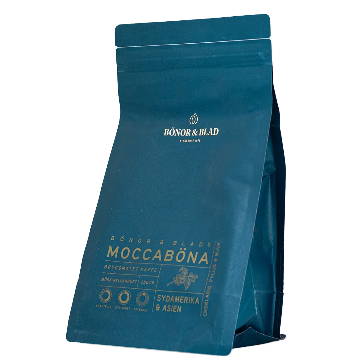 Bönor & Blad Moccaböna bryggkaffe 250 g choklad