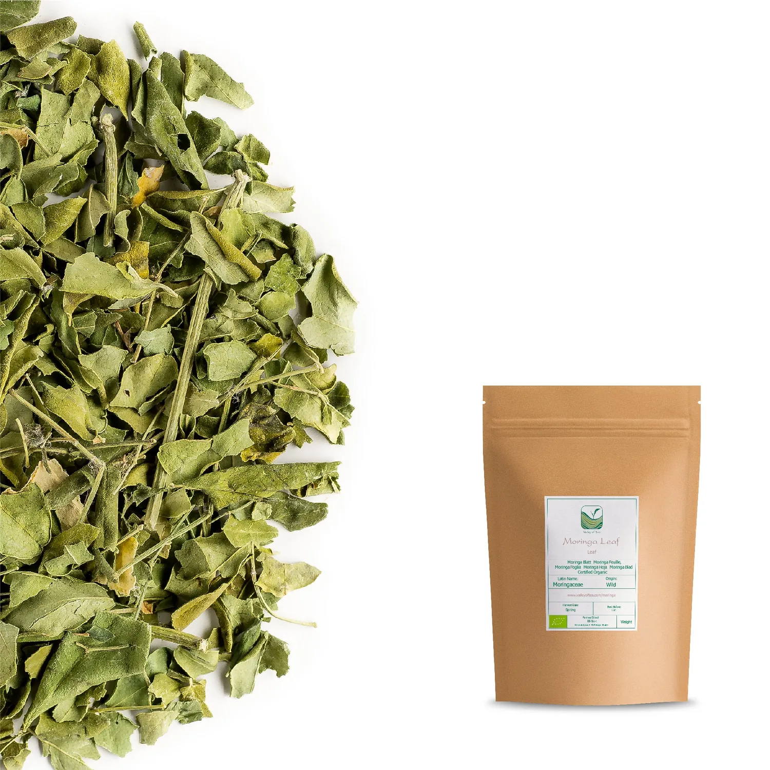Valley of Tea Moringablad örtte lösvikt 100g
